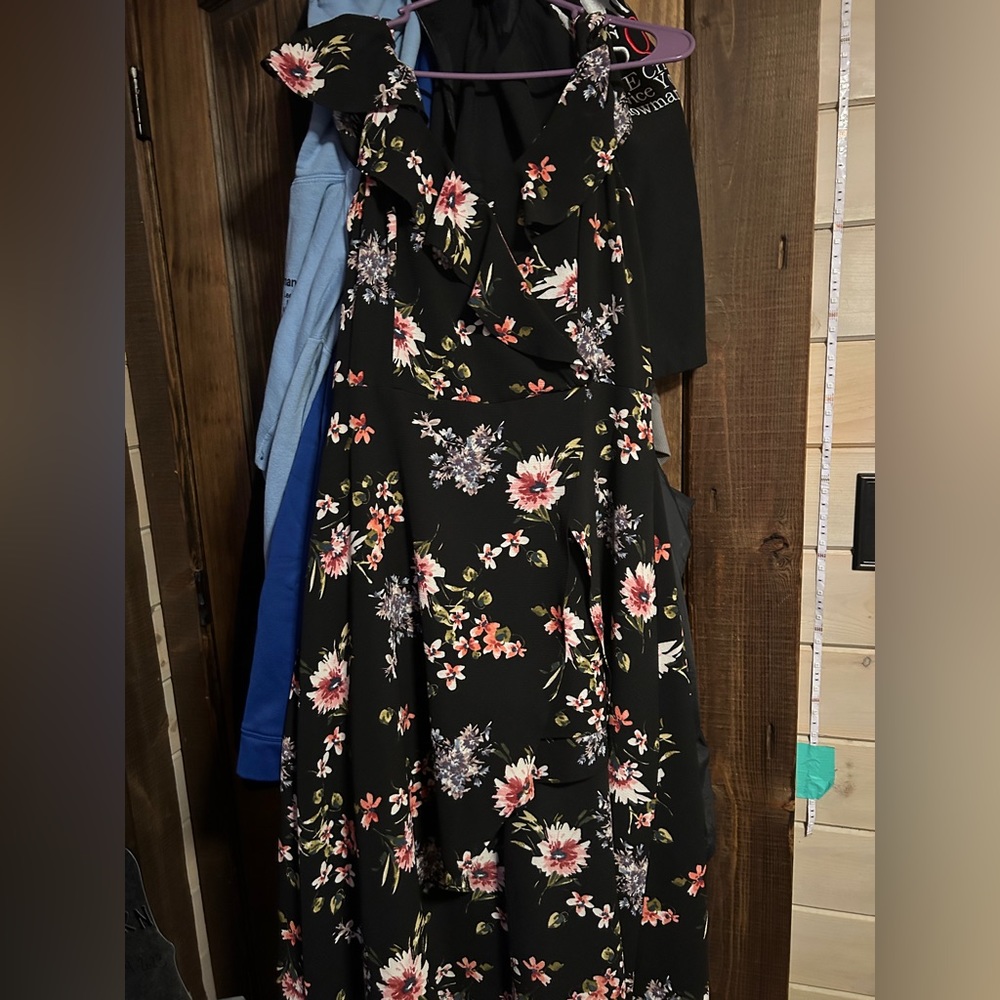Floral dress size medium lightly used built in shorts